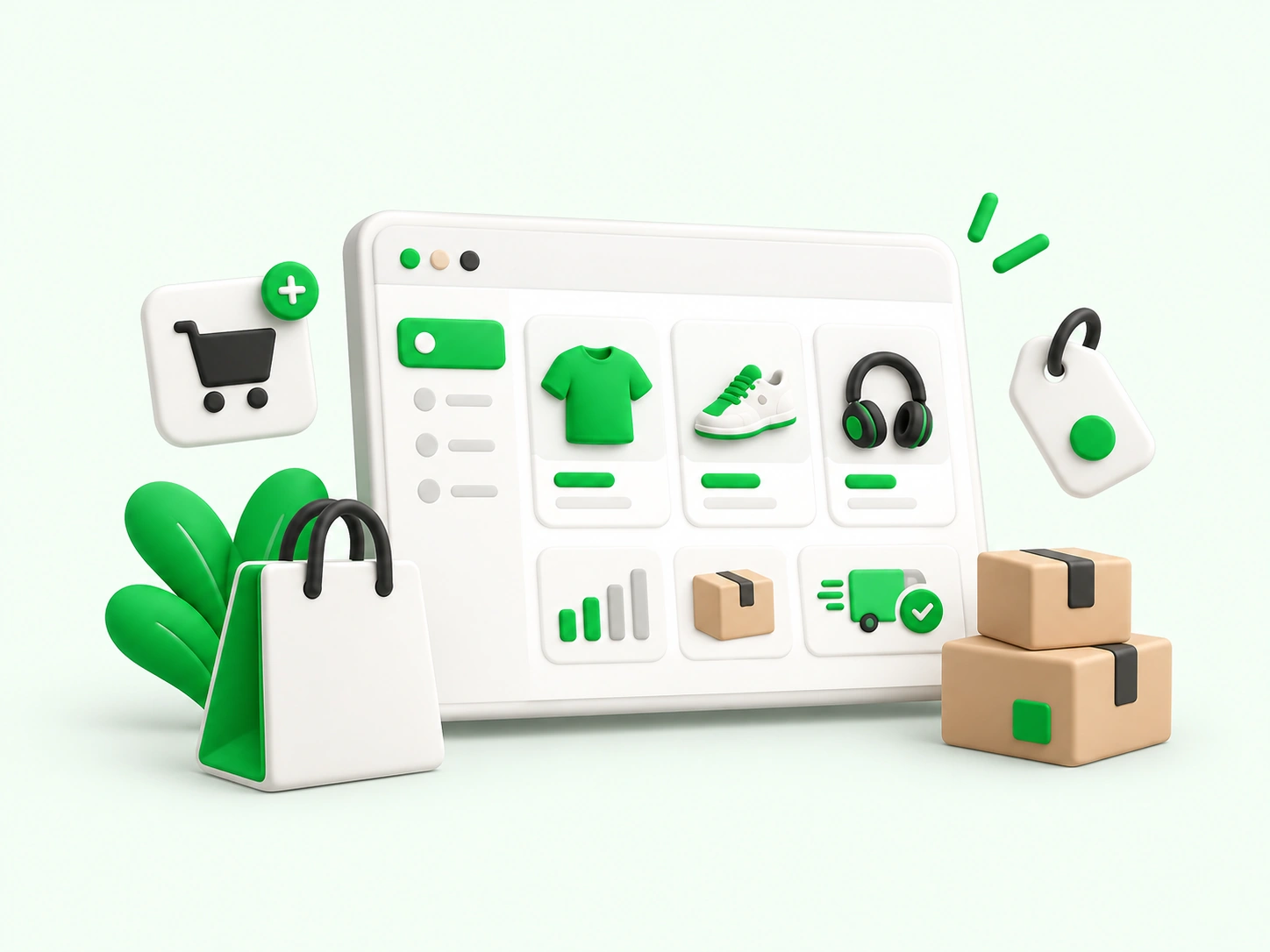 Ecommerce product management illustration