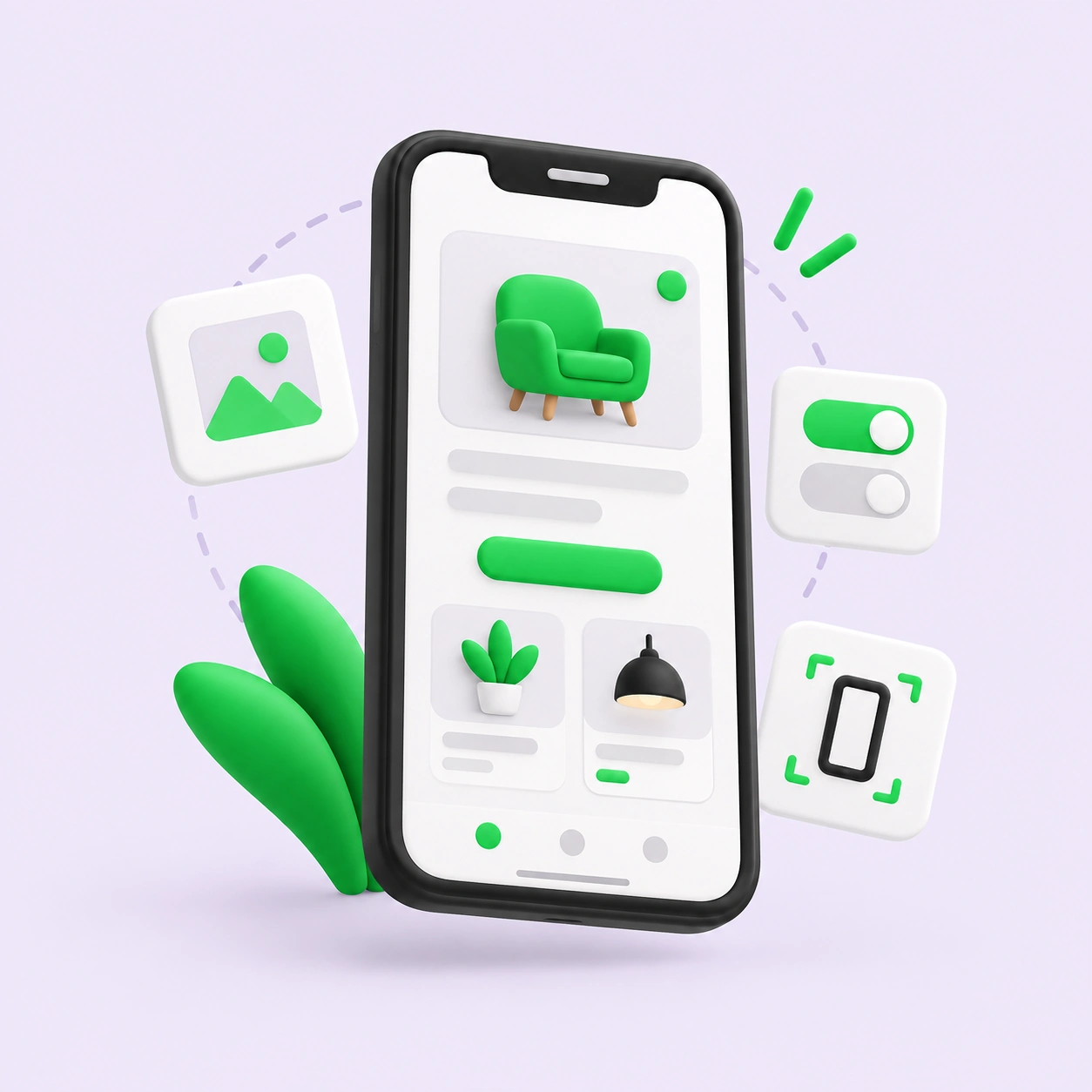 Mobile responsive web design illustration